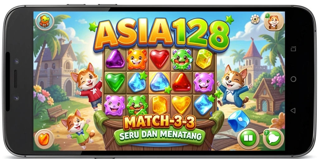 Gameplay seru di ASIA128, cocok untuk penggemar Match-3.