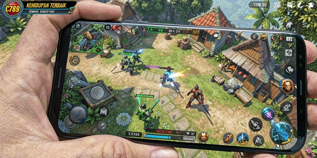 Tampilan gameplay C789 yang menyenangkan dan penuh interaksi.