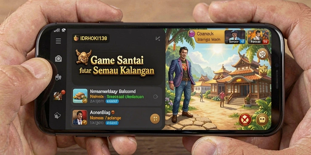 Screenshot gameplay IDRHOKI138 yang menunjukkan suasana santai dan menyenangkan.