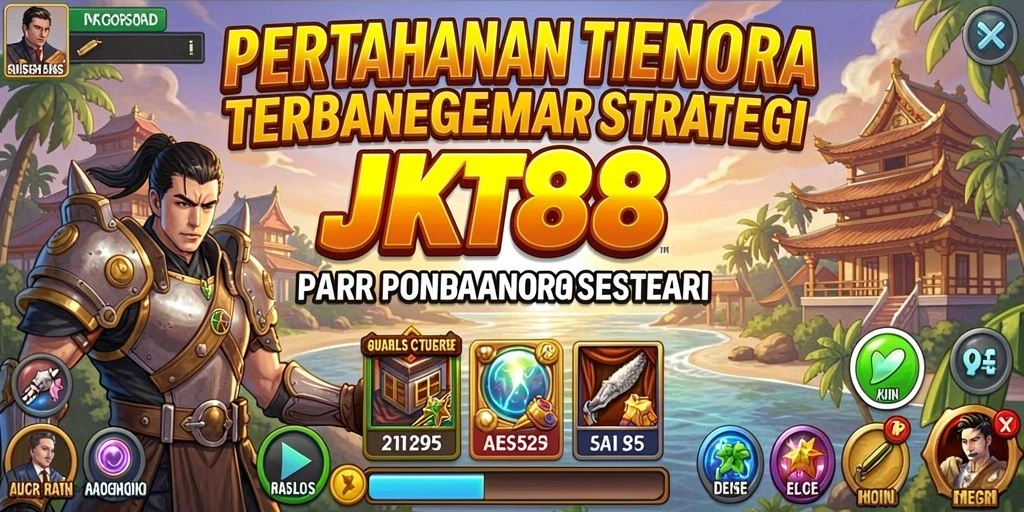 Tampilan gameplay JKT88 yang memukau dalam pertahanan menara.