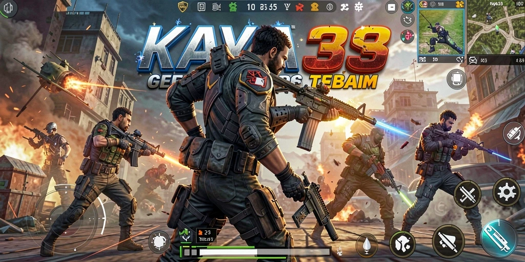 Tampilan screenshot KAYA33 menampilkan aksi menegangkan dalam gameplay TPS.
