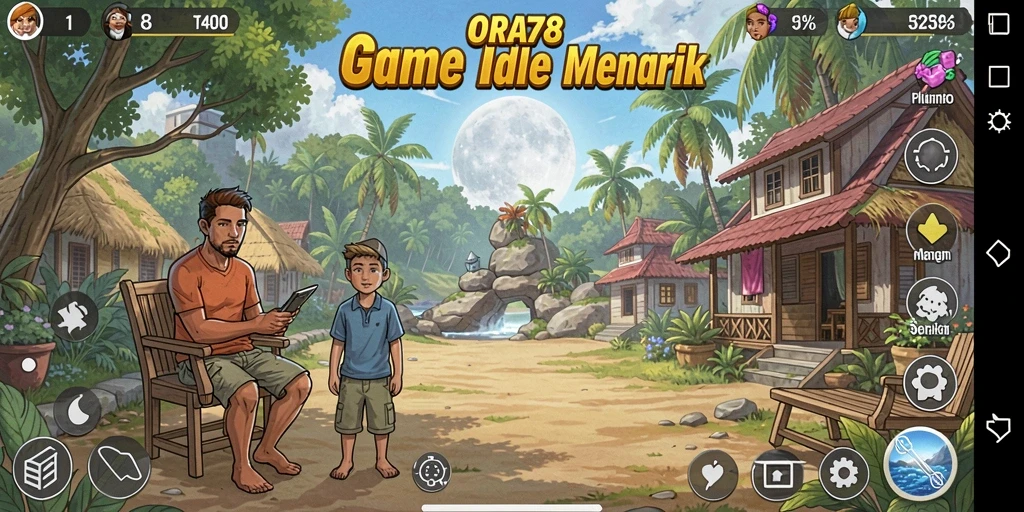 Tampilan menarik ORA78 dengan gameplay Idle yang seru.