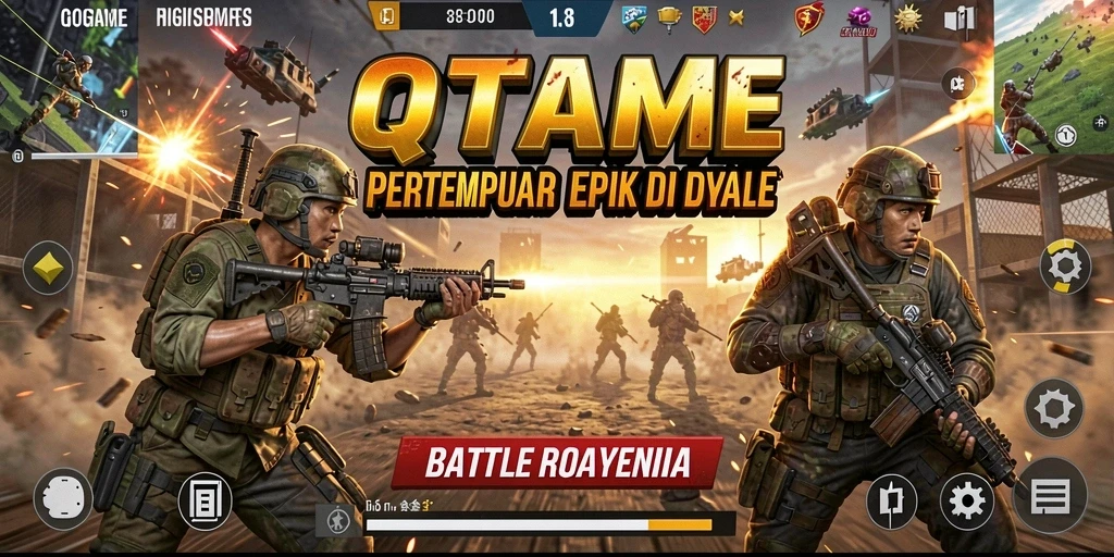 Tampilan gameplay QTGAME yang menegangkan dan mendebarkan.