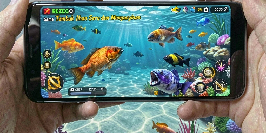 Gameplay seru menangkap ikan di REZEGO.