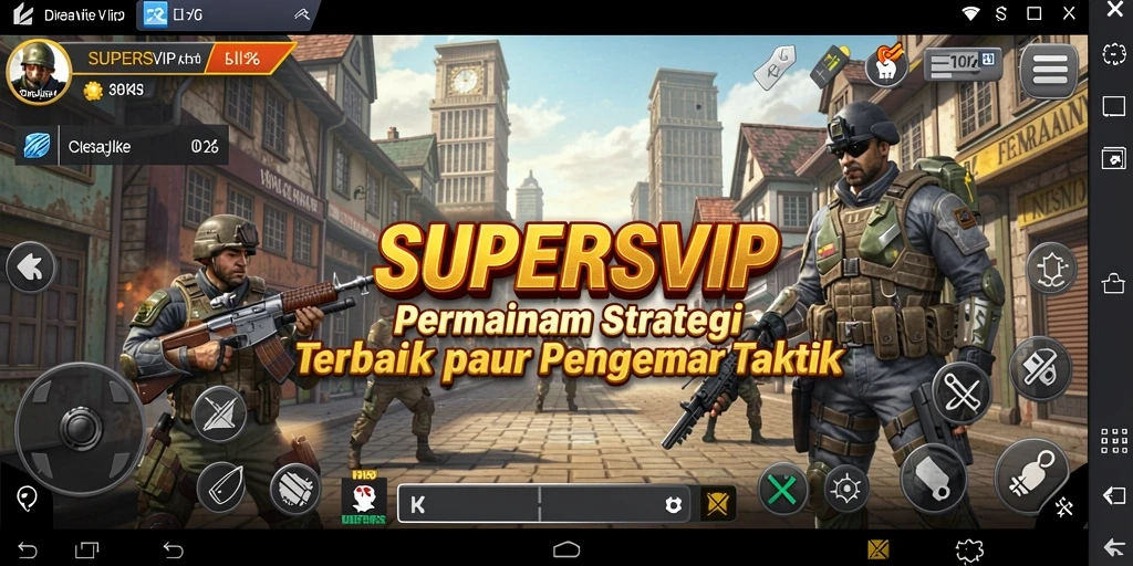Tampilan gameplay SUPERSVIP yang menarik dan penuh strategi.